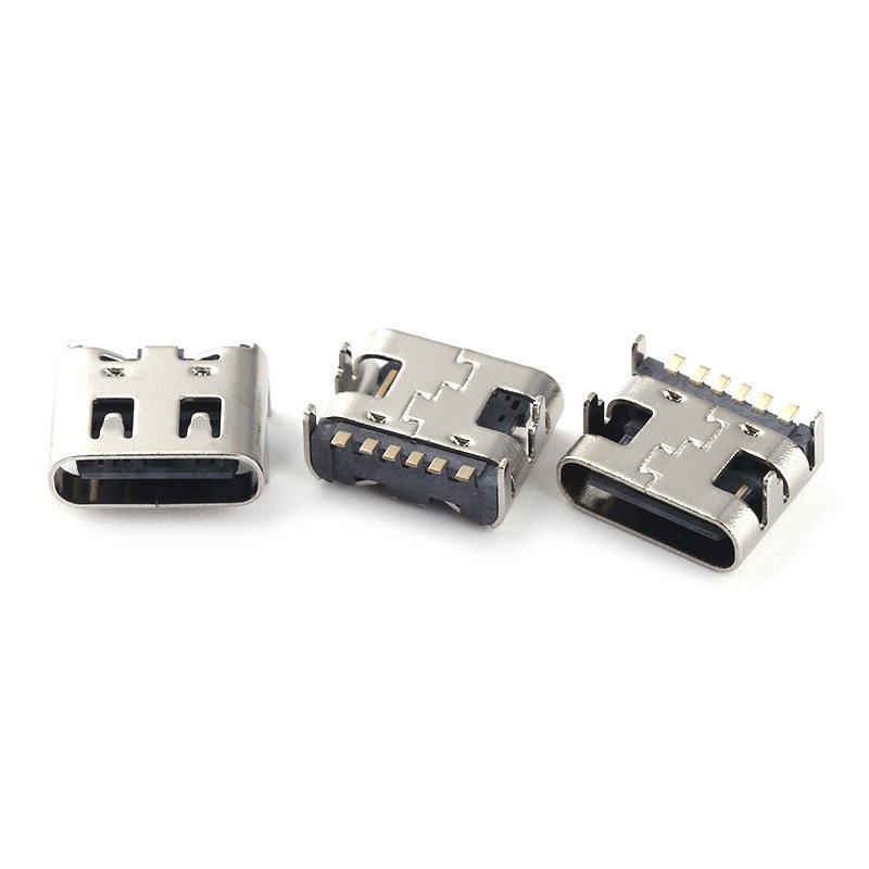 type c connector 6pin usb type c connector Type-C 3.1 Female Head Plates waterproof usb type c female connectors 6P