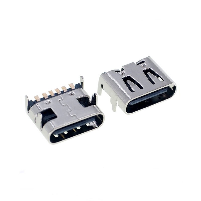 type c connector 6pin usb type c connector Type-C 3.1 Female Head Plates waterproof usb type c female connectors 6P