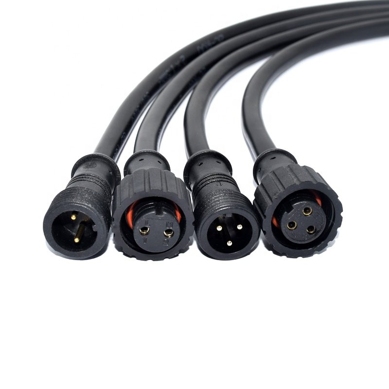 M8 M10 M12 M14 M16 M18 Male and Female Connector 2 3 4 5 6 7 8 10 Pin circular LED outdoor lighting Waterproof Cable Connector