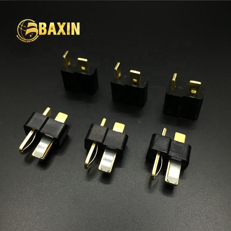 Black Dean's Electrical T-Plug Connectors Male & Female for RC Hobbies and Toys