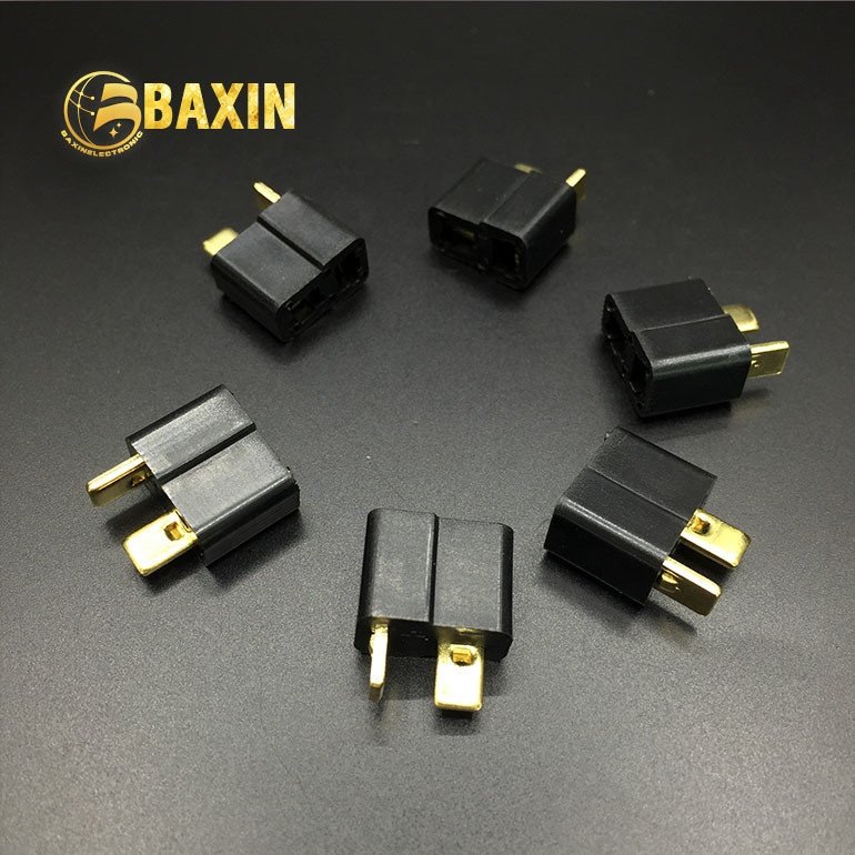 Black Dean's Electrical T-Plug Connectors Male & Female for RC Hobbies and Toys