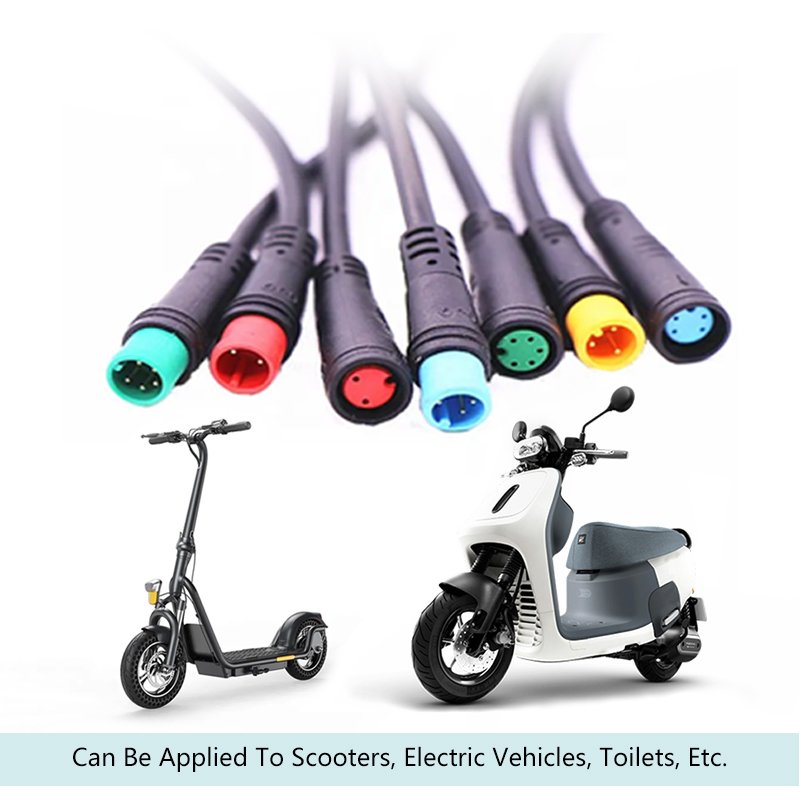 gx12 cable custom ip67ip68 shenzen gjq 3p wire splitter 10pin plug connector for Electric scooter