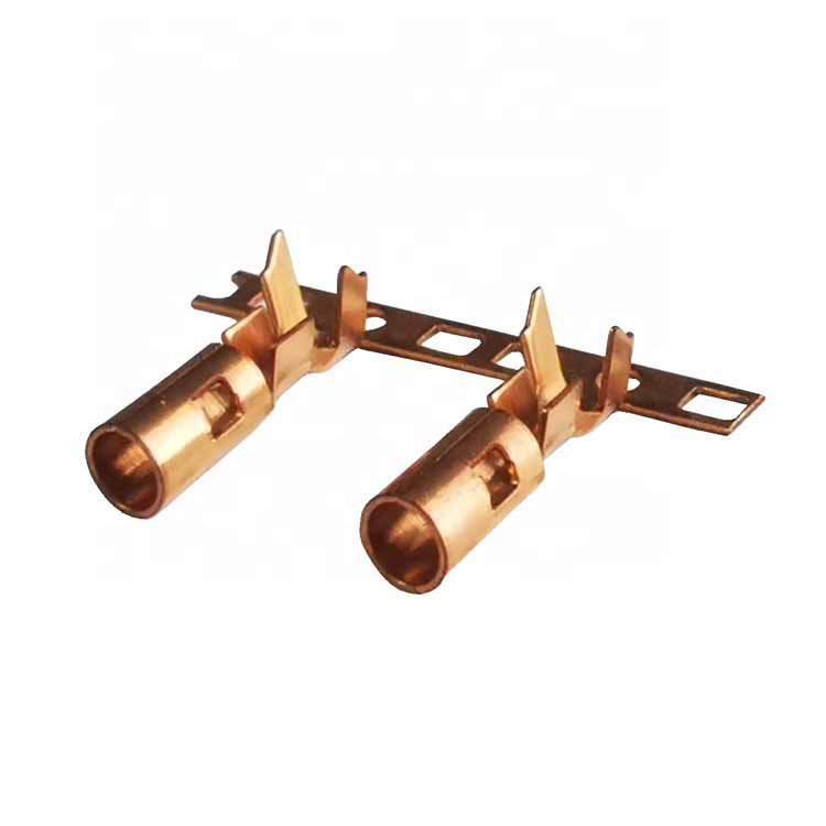 Custom copper electrical wire crimp contact terminal connector