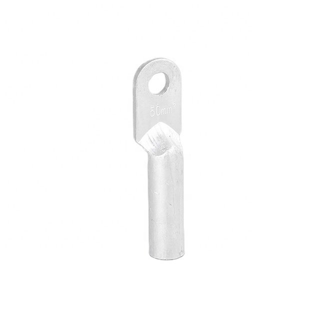 Electrical Power Long Barrel Connecting Terminal Tinned Metal Ferrules One Hole Tubular Crimping Aluminium Cable Lug