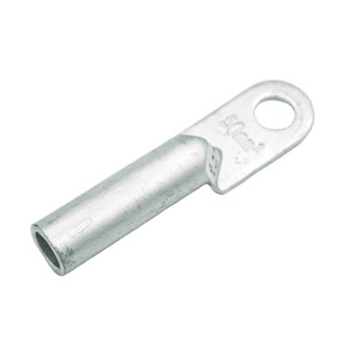 Electrical Power Long Barrel Connecting Terminal Tinned Metal Ferrules One Hole Tubular Crimping Aluminium Cable Lug
