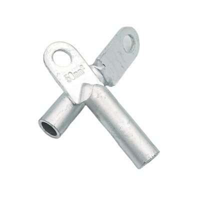 Electrical Power Long Barrel Connecting Terminal Tinned Metal Ferrules One Hole Tubular Crimping Aluminium Cable Lug