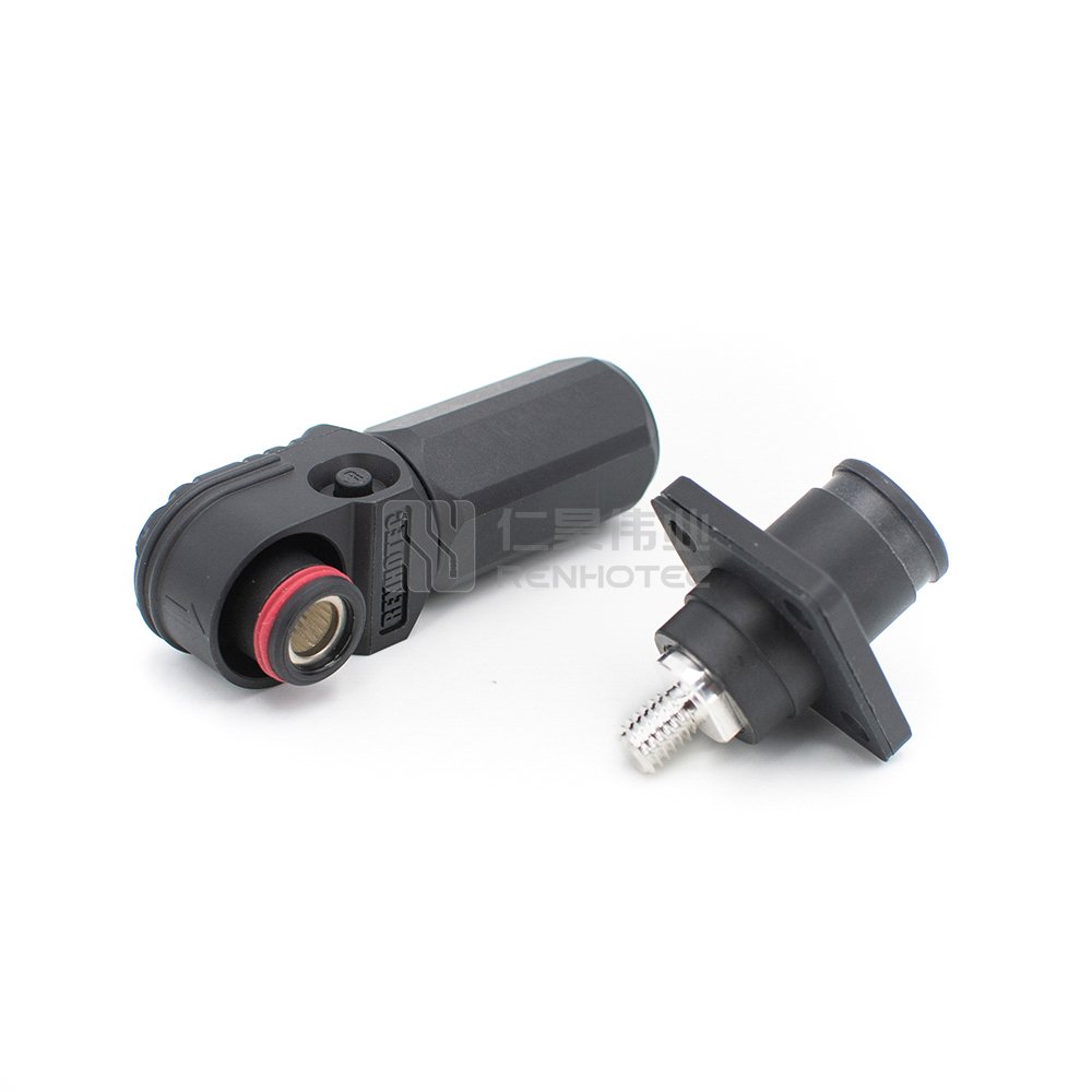 Ev battery energy storage connectors plug and socket 70a 100a 120a 1000v dc battery connector