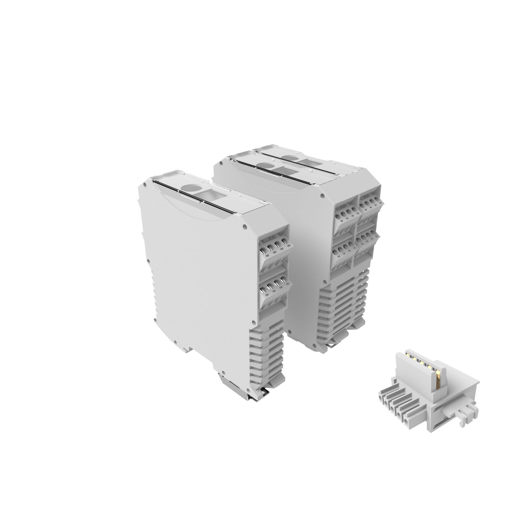 Sanhe SH322-22.5 5P TBUS Contact Din Rail Connector Plug-in Copper and Nylon Material 5P TBUS Fuse Block