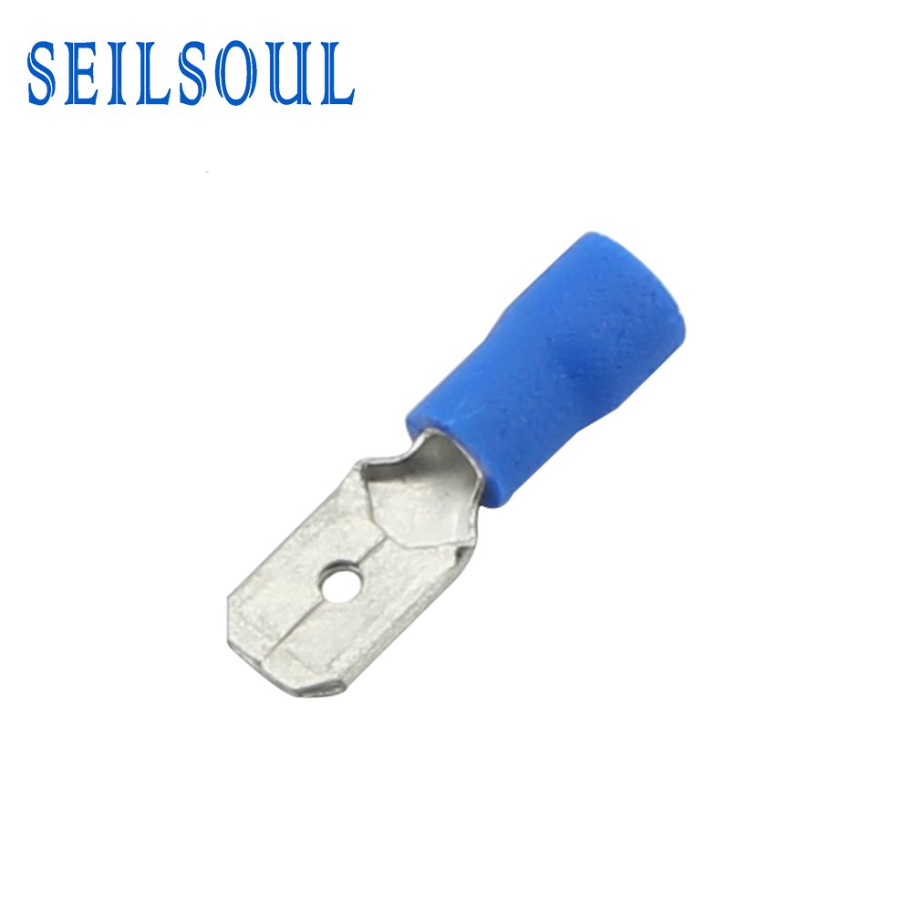 Yellow Spade Crimp Quick Disconnect Splice Cable Lug Wire Connector Pre-insulated Male Terminal