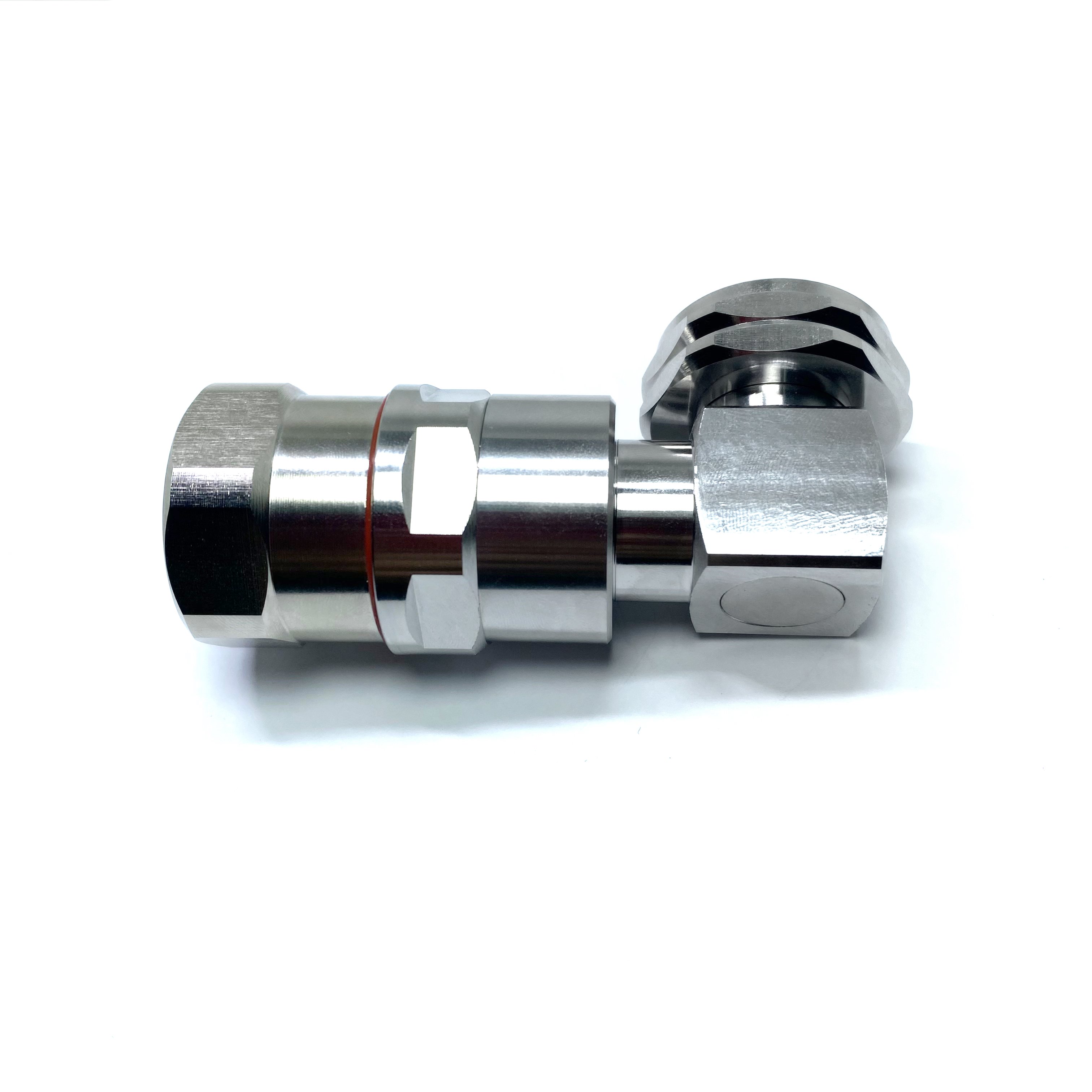RF connector DIN 7-16 L29 type male pin RA right angle 90 degree clamp for 7/8" feeder coaxial cable plug