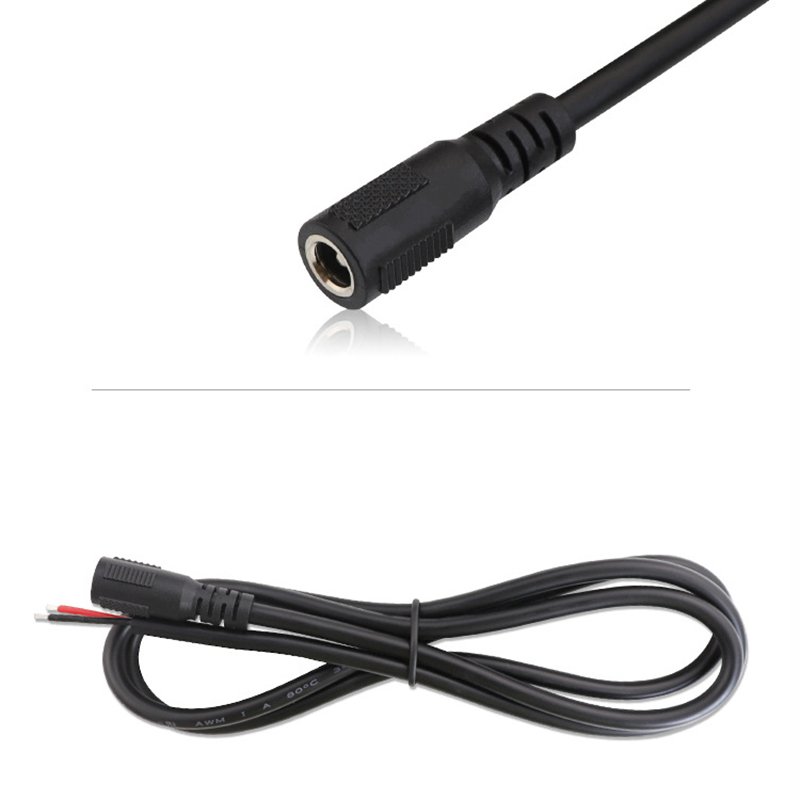 18AWG 20AWG 22AWG 5.5mm by 2.1mm 5521 5525 DC Connector Power DC Cable to Pigtail Open Stripped Cable