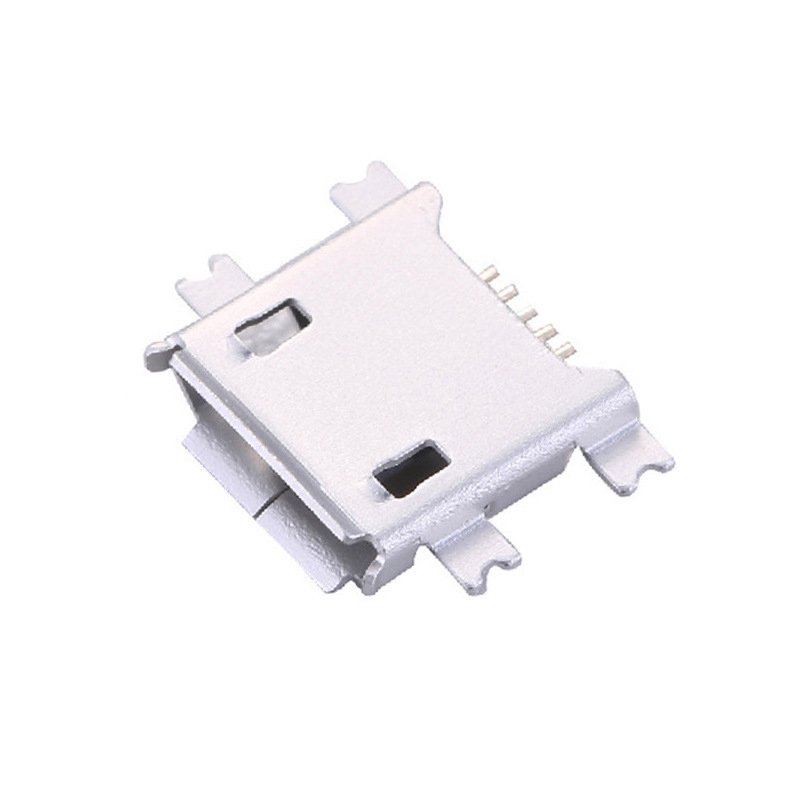 Micro usb connector USB 2.0 b type female micro 5pin vertical through hole 4feet smd For Mobile Phone Charging