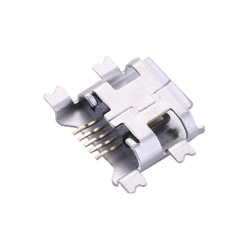 Micro usb connector USB 2.0 b type female micro 5pin vertical through hole 4feet smd For Mobile Phone Charging