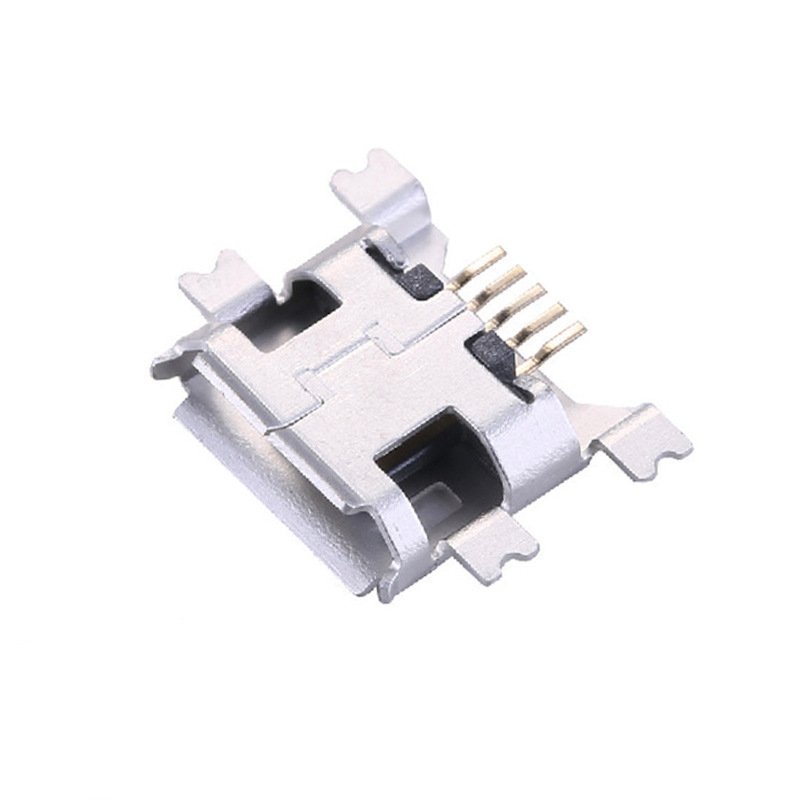 Micro usb connector USB 2.0 b type female micro 5pin vertical through hole 4feet smd For Mobile Phone Charging