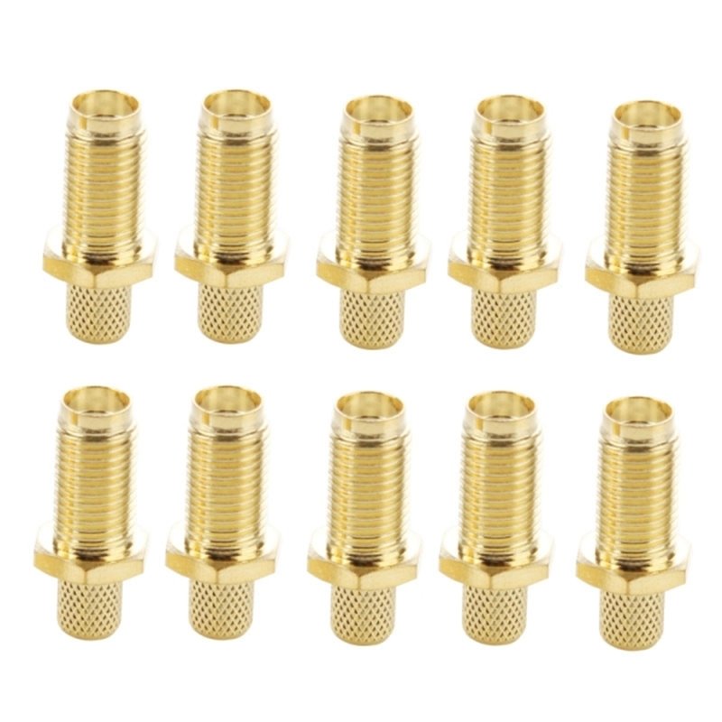 SMA Female Crimp RG58 RG142 LMR195 RG400 Cable Straight High Quality Wire RF Coax Connector
