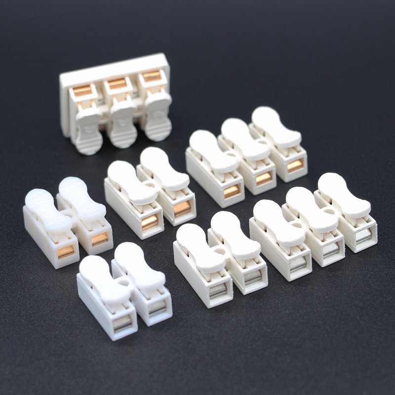 CE approval high quality 3 pin copper spring led pvc terminal blocks connector