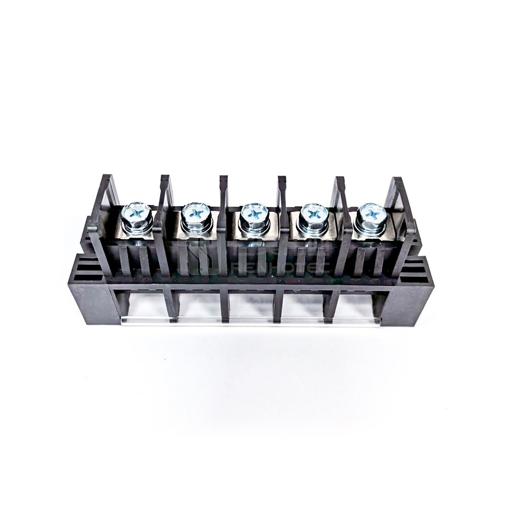 Through Wall Battery Terminal 5 Pole High Current 30A with Screw Copper Connector