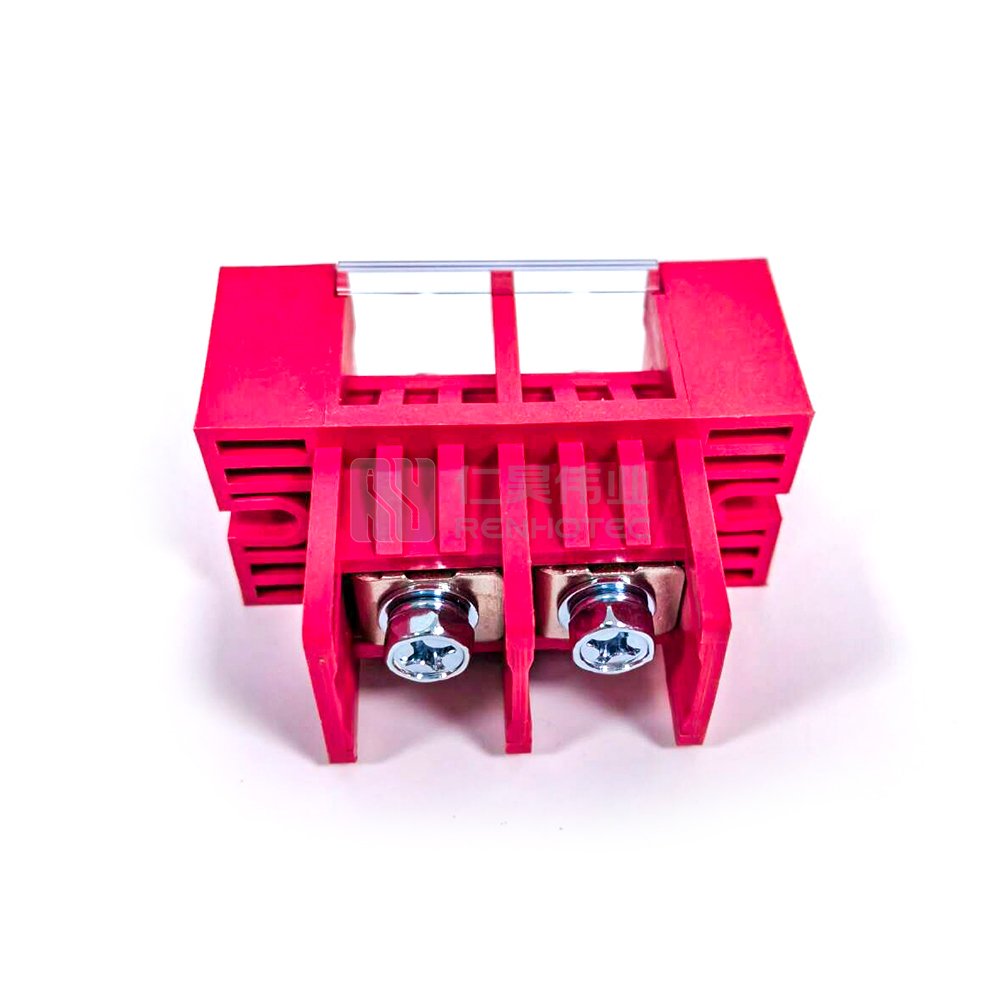 Through Wall Battery Terminal 5 Pole High Current 30A with Screw Copper Connector