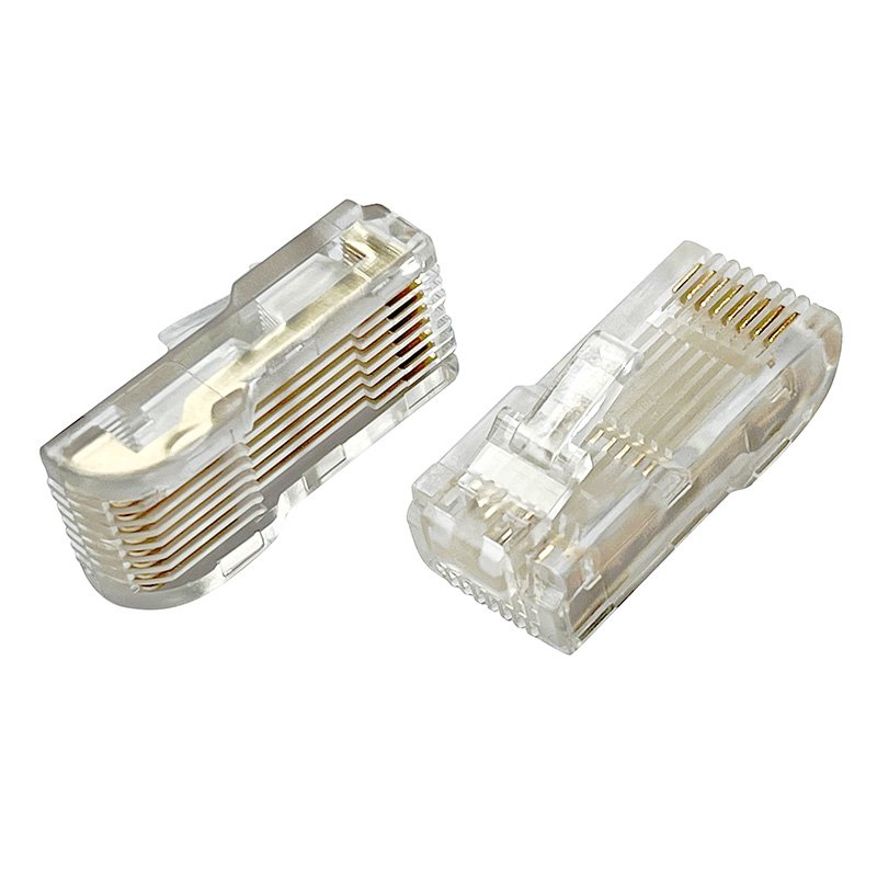 RJ45 Modular Plug Connector Male Transparent L = 26mm for Inverter operation panel RJ45 Board-to-Board