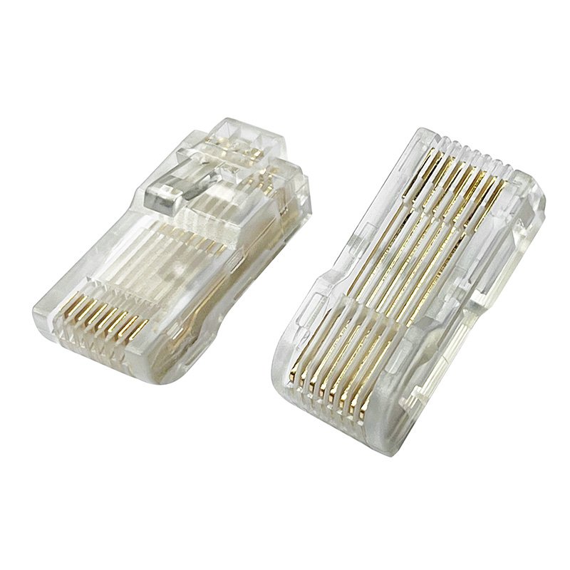 RJ45 Modular Plug Connector Male Transparent L = 26mm for Inverter operation panel RJ45 Board-to-Board