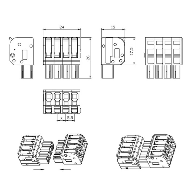 Quick Wire Connectors Electrical Quick Connectors