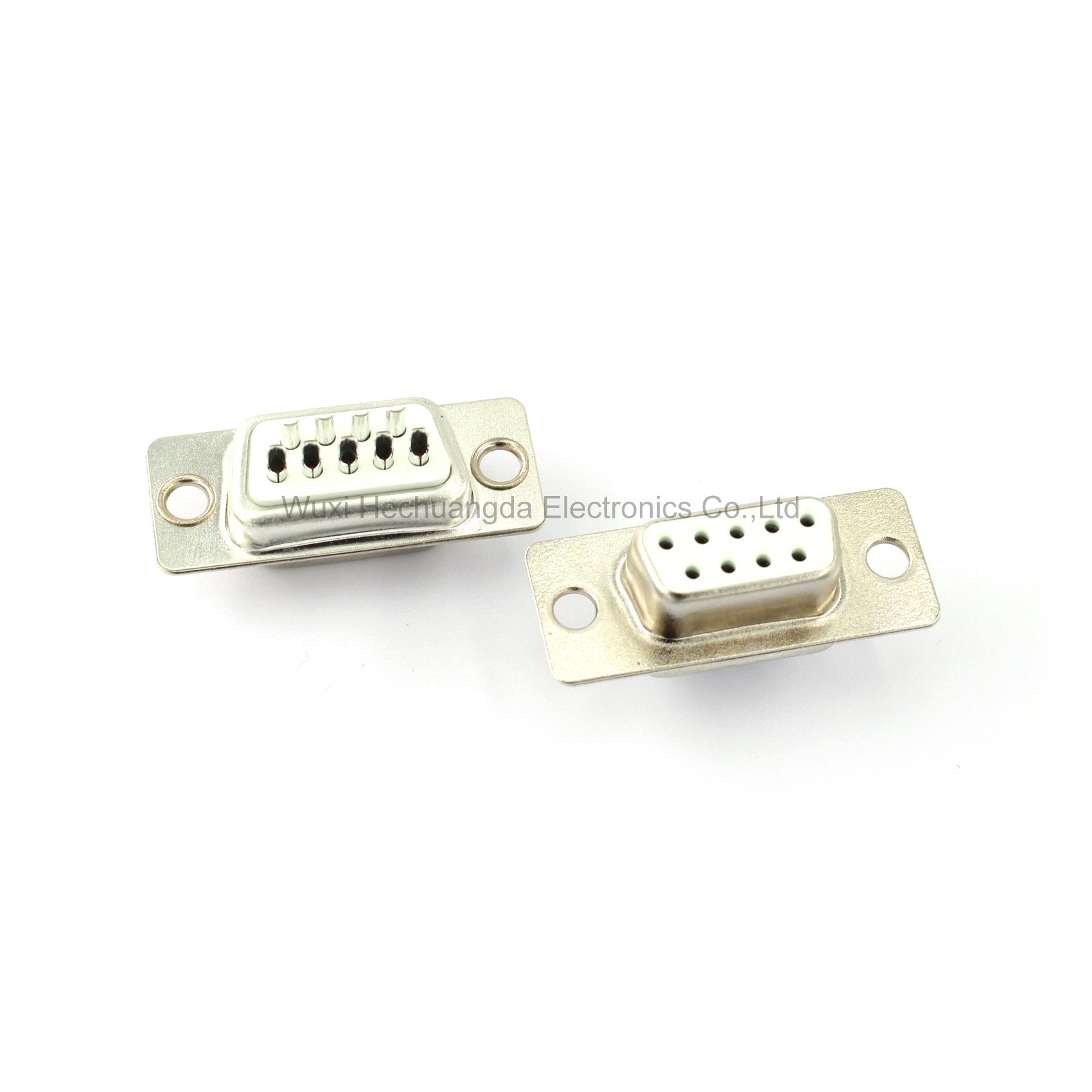high quality female and male Solder Type / DB9 Connector copper nickel plated DB9 D-SUB Connector