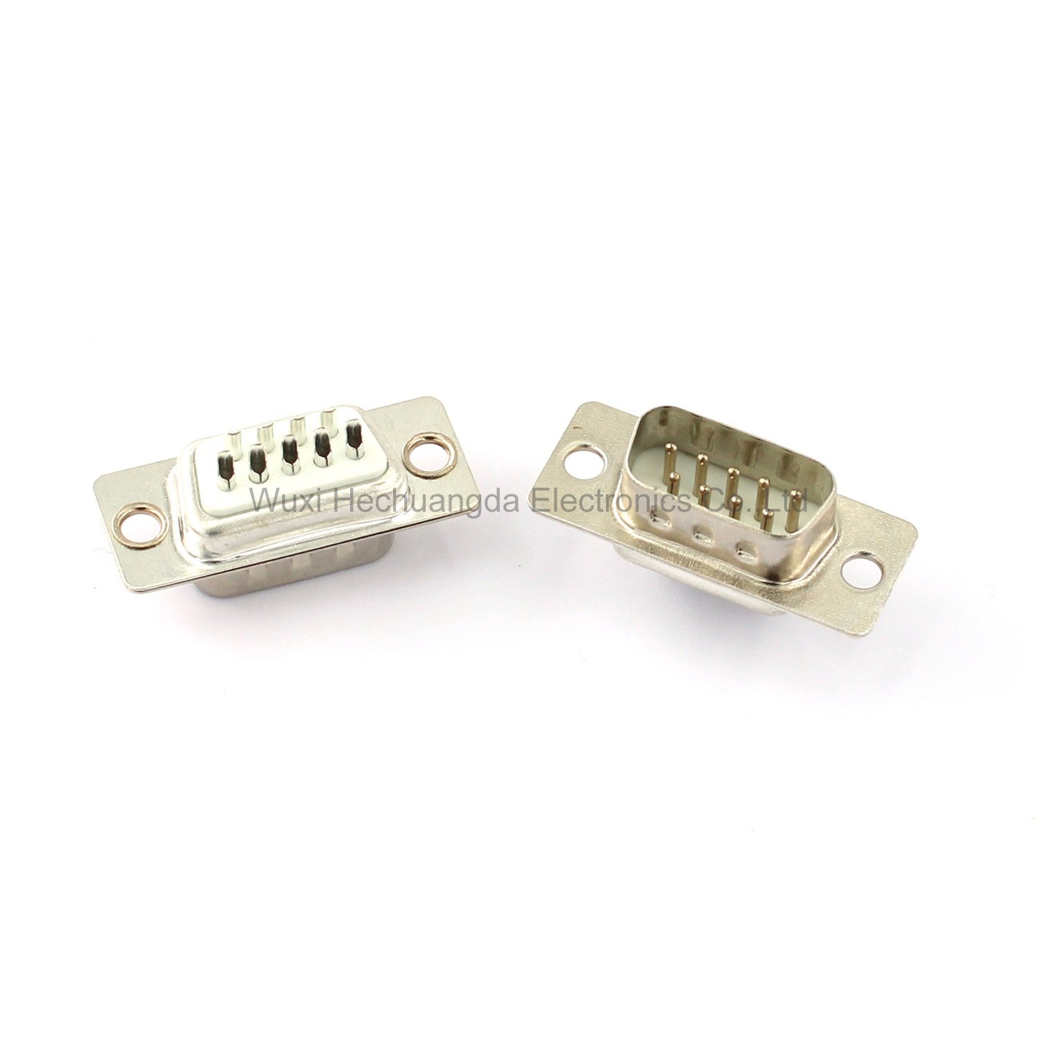 high quality female and male Solder Type / DB9 Connector copper nickel plated DB9 D-SUB Connector