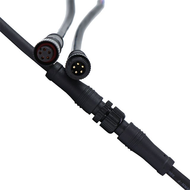 Waterproof IP68 M12 3 4 5 Pin Male Female LED wire Cable Connector