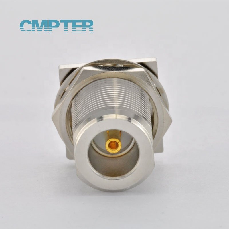 6GHz N Bulkhead Female jack rf coaxial connectors, Edge Mount for PCB board