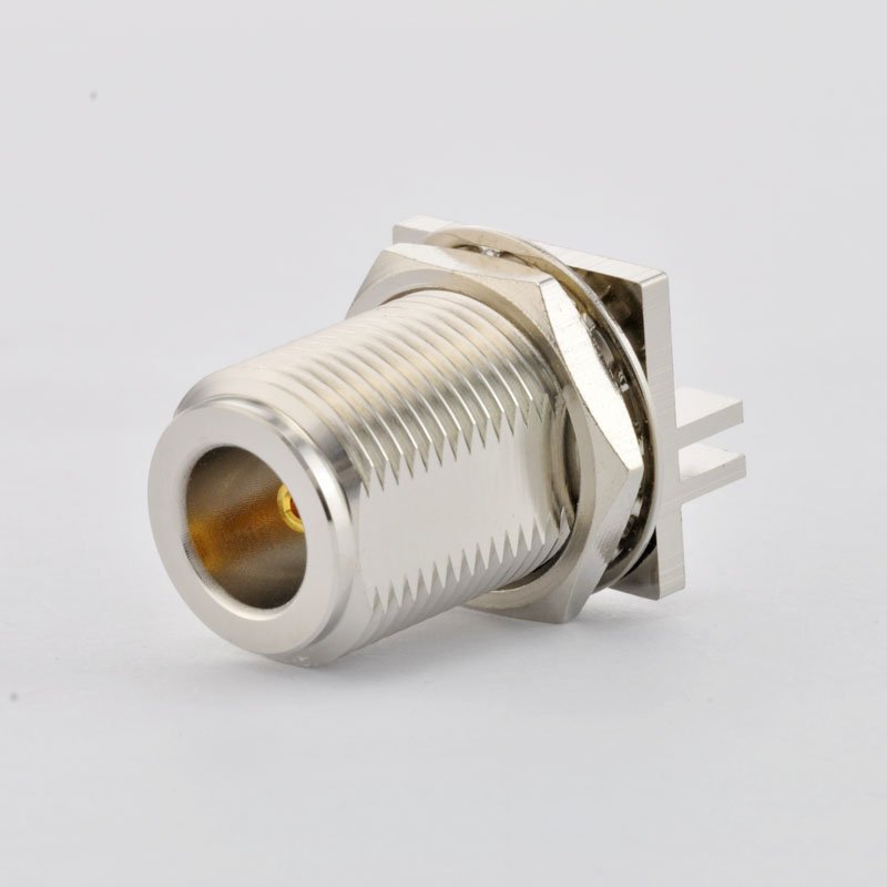 6GHz N Bulkhead Female jack rf coaxial connectors, Edge Mount for PCB board