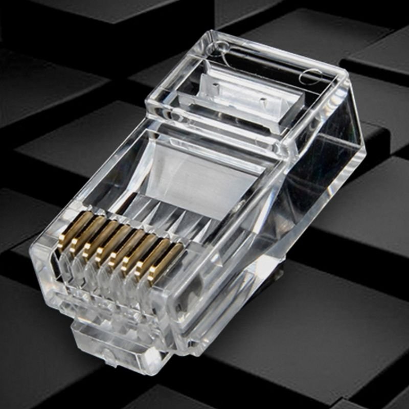 Ethernet RJ45 Modular Plug Connector Cat5 Cat6 Ethernet Rj45 Connector Female POWER 8p