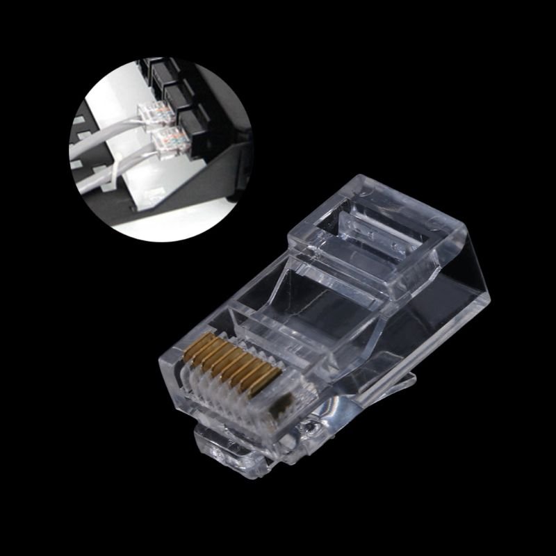Ethernet RJ45 Modular Plug Connector Cat5 Cat6 Ethernet Rj45 Connector Female POWER 8p
