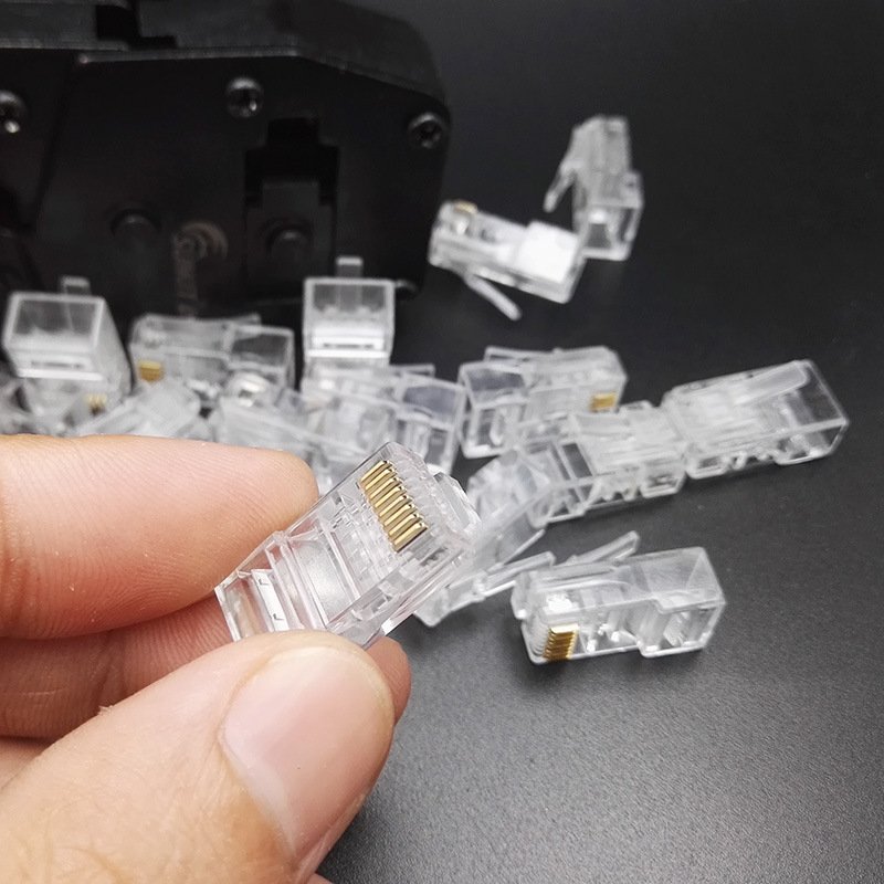 Ethernet RJ45 Modular Plug Connector Cat5 Cat6 Ethernet Rj45 Connector Female POWER 8p