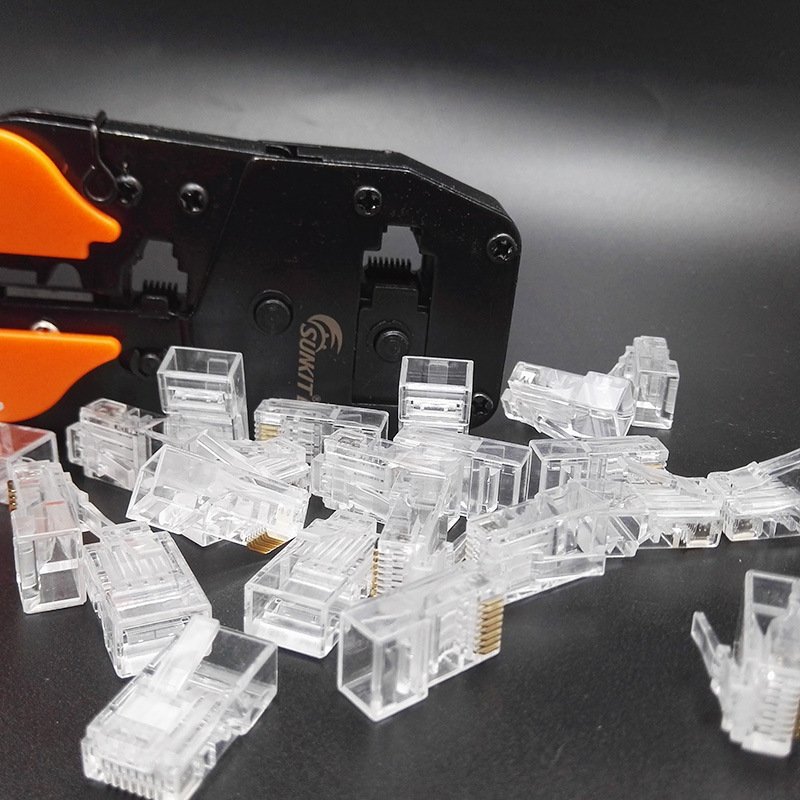 Ethernet RJ45 Modular Plug Connector Cat5 Cat6 Ethernet Rj45 Connector Female POWER 8p