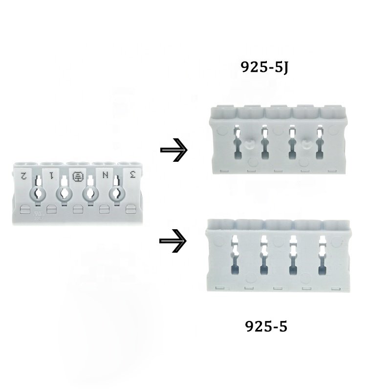 925-D5 Electrical wiring terminal block push in wire connector for 5-wire connectors 2.5mm