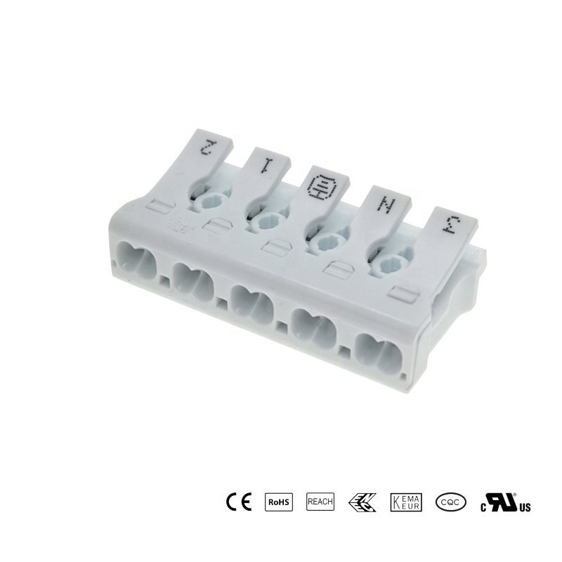 925-D5 Electrical wiring terminal block push in wire connector for 5-wire connectors 2.5mm