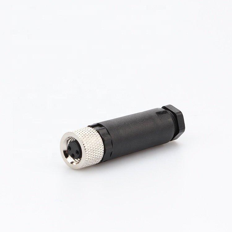 M8 waterproof ip67 aviation plug 3 4 5 6 8 pin straight male female connector pg7
