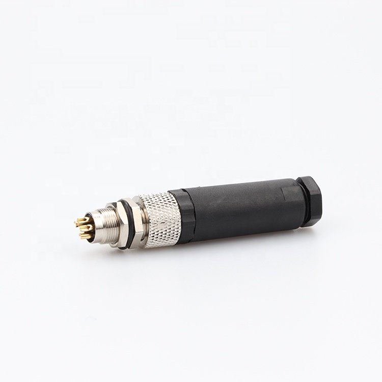 M8 waterproof ip67 aviation plug 3 4 5 6 8 pin straight male female connector pg7