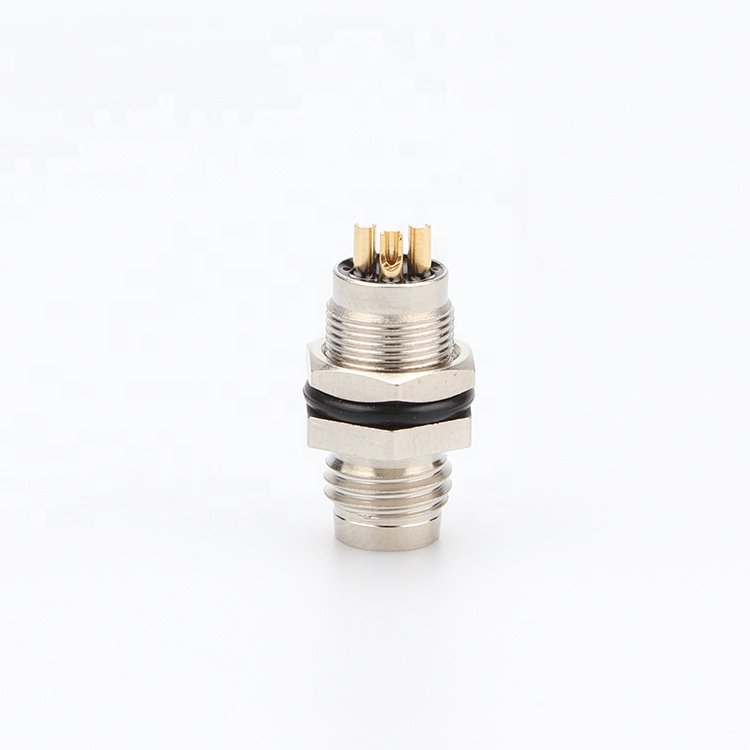 M8 waterproof ip67 aviation plug 3 4 5 6 8 pin straight male female connector pg7