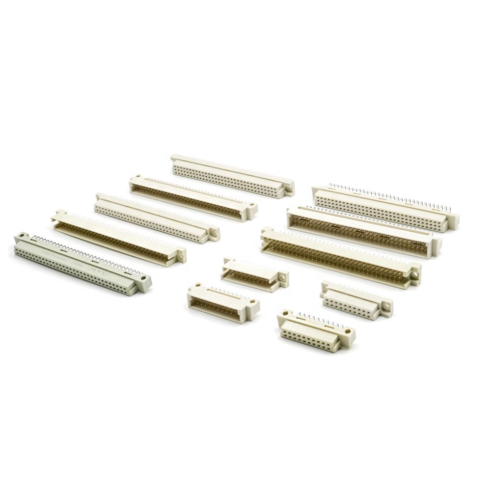 LECHUAN 64Pin 2 Row DIN41612 2.54mm 5.08mm Pitch High Current Right Angle Male Plug PCB Socket Eurocard Connector