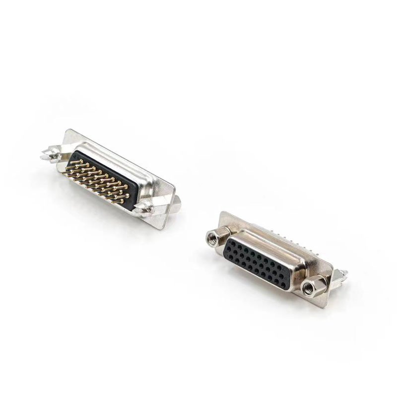 LECHUAN PCB Solder Connector DIP Straight Right Angle Type 44Pin Male Female Optional PCB Mounting D-SUB Connector