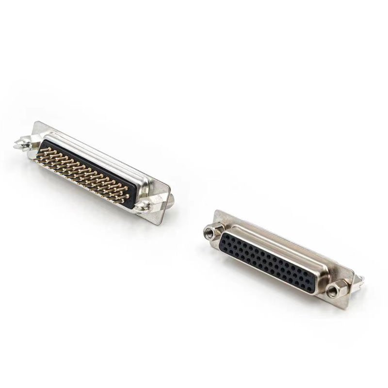 LECHUAN PCB Solder Connector DIP Straight Right Angle Type 44Pin Male Female Optional PCB Mounting D-SUB Connector