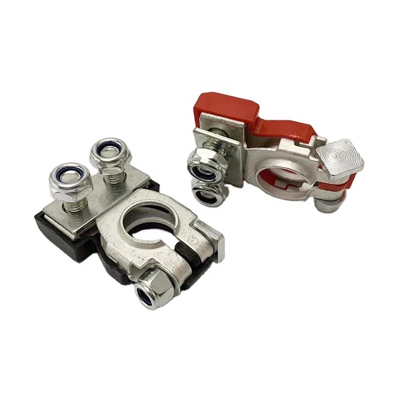 12V Quick release Battery terminal Clamp Connector with cover Positive &Negative