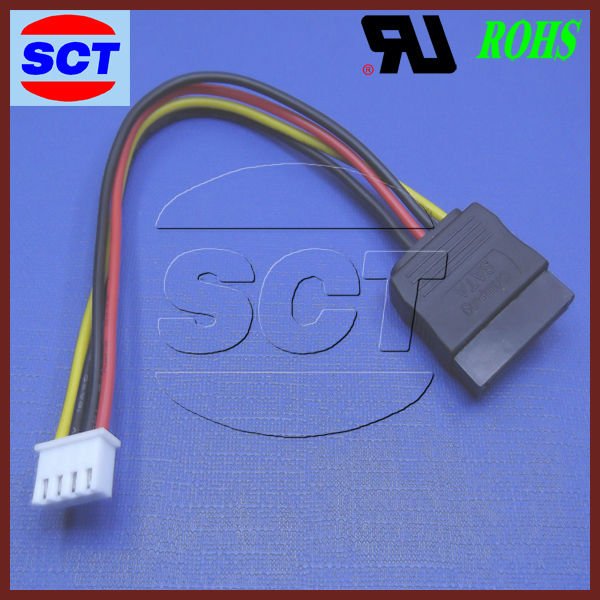 SCT USB 3.8 wiring connector & SATA to 4 Pin IDE Molex Power Supply