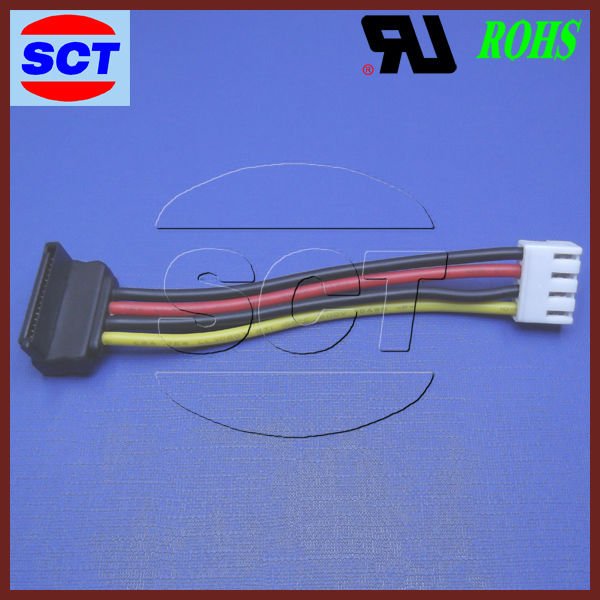 SCT USB 3.8 wiring connector & SATA to 4 Pin IDE Molex Power Supply
