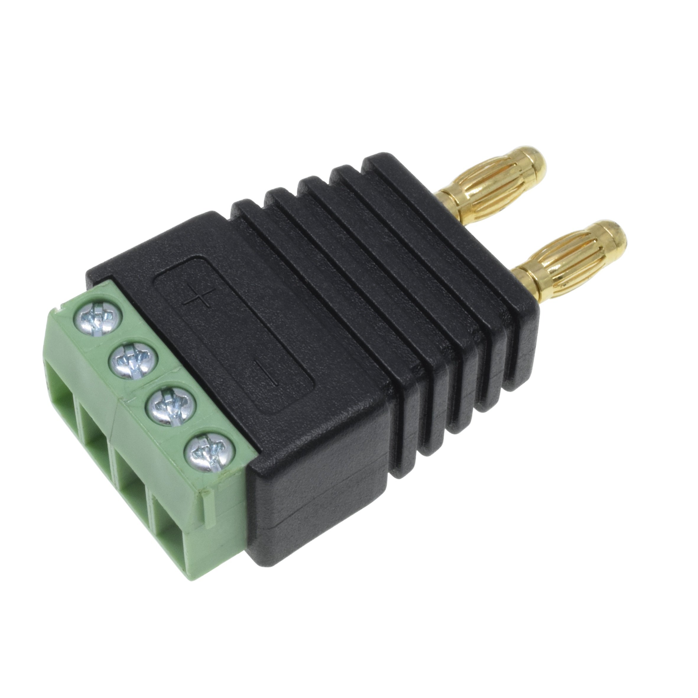 4mm Banana Connector Double Plug Male Screw Locking 2 Pin Terminal Brass Gold Plated Connect to Socket for HIFI Audio Speaker