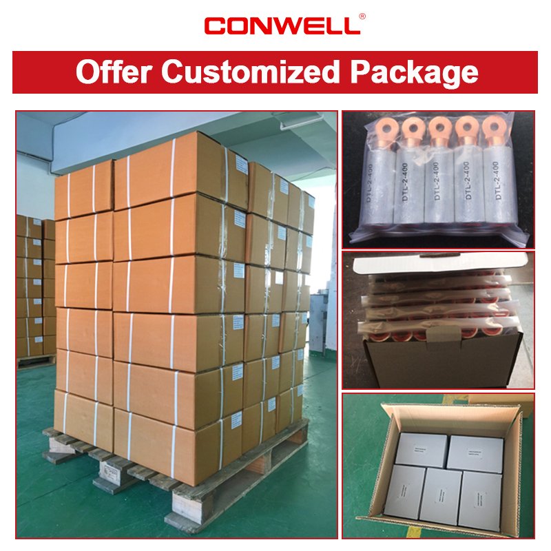 DTL-2 Compression Copper Aluminum Bimetal Terminal Wiring Connector Lug Electric Power Fittings