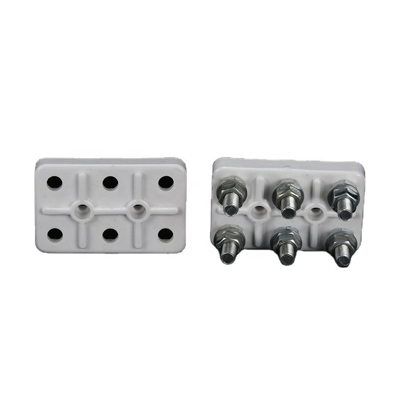 15A 25A 30A 50A 2 Way Ceramic Terminal Block /Porcelain Connector/2 Pole Ceramic Connecting Terminals