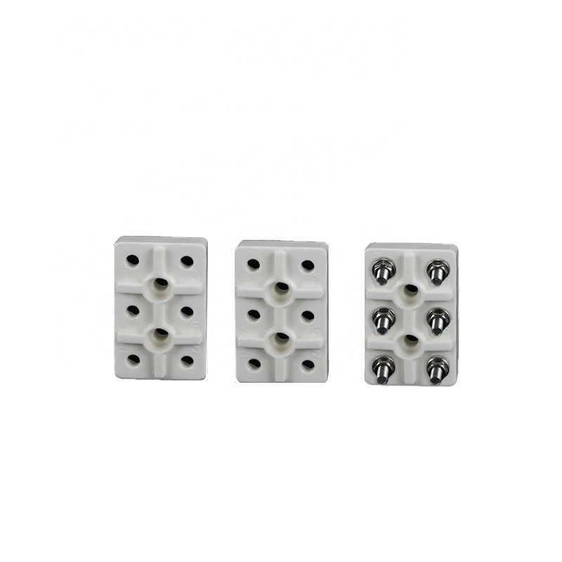 15A 25A 30A 50A 2 Way Ceramic Terminal Block /Porcelain Connector/2 Pole Ceramic Connecting Terminals