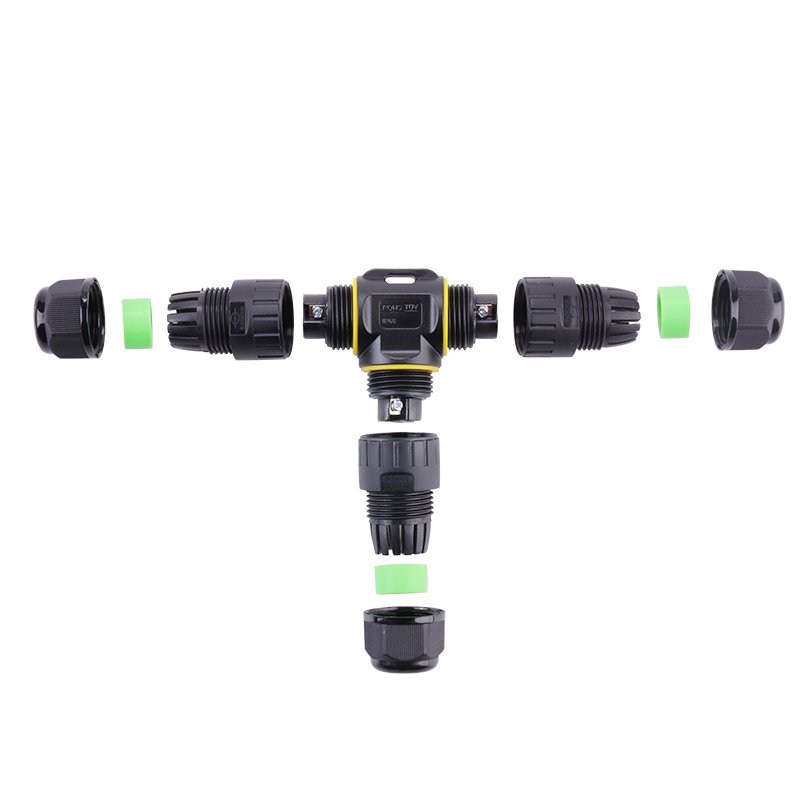 E-Weichat M20T Type 3/4 Pin Plastic Screw Fixing Led Strip Lighting Electrical IP68 Waterproof Cable Connector